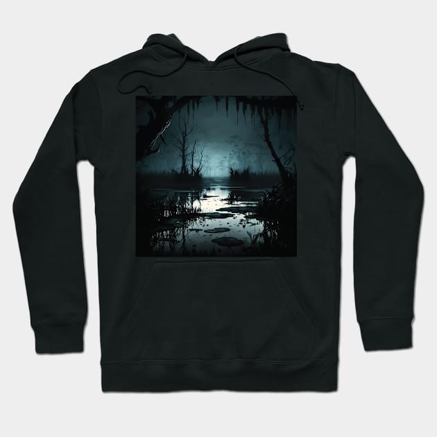 black swamp Hoodie by rocknerd